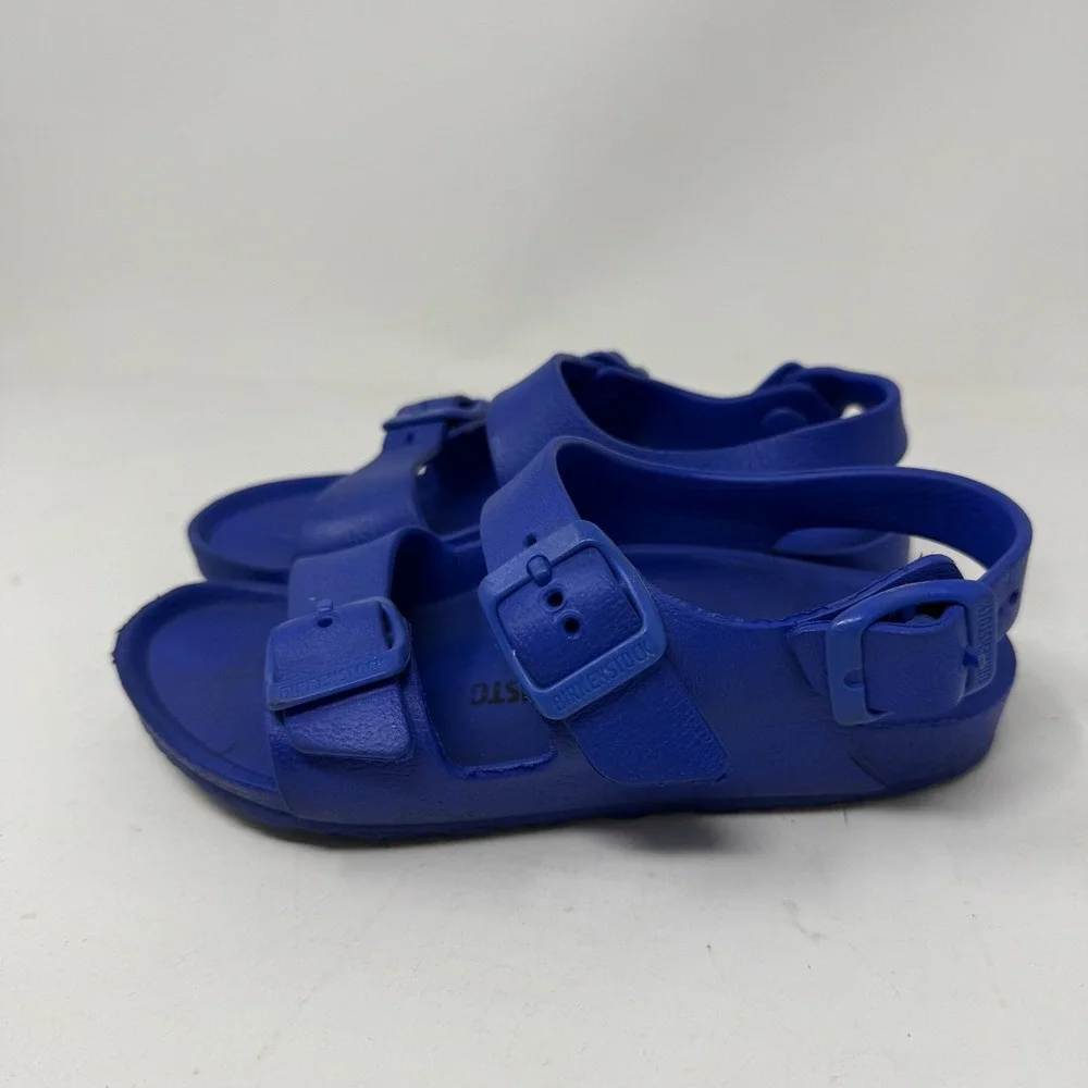 Birkenstock Milano Essentials Kids EVA Sandals Toddler Size 20 US 12- 12.5 Blue